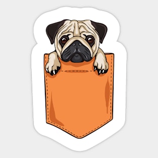 Pocket Pug Sticker